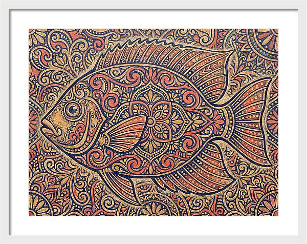 Reef Fish Folk Art