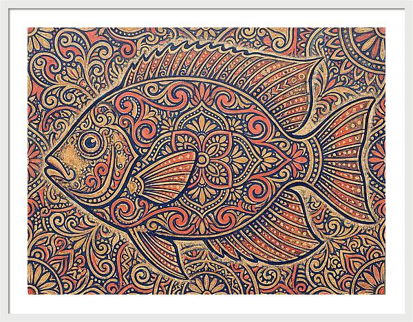 Reef Fish Folk Art