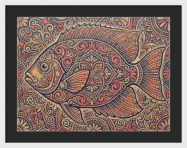 Reef Fish Folk Art