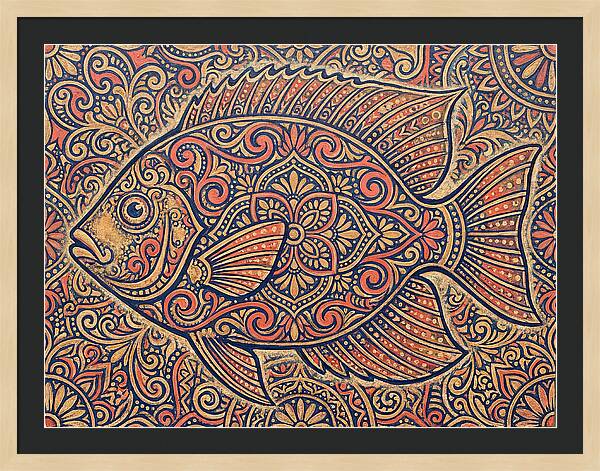 Reef Fish Folk Art