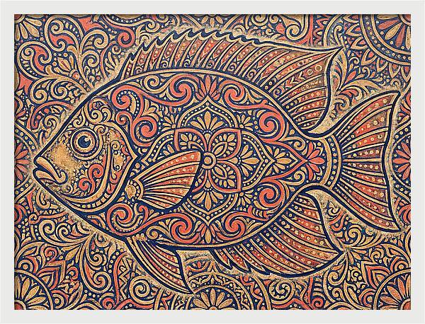 Reef Fish Folk Art
