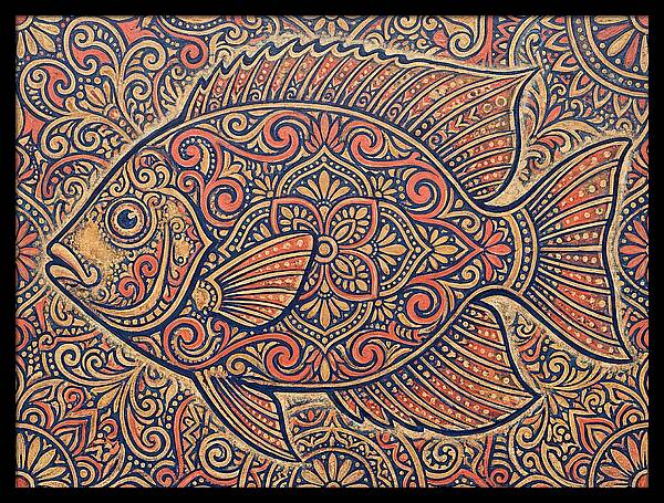Reef Fish Folk Art
