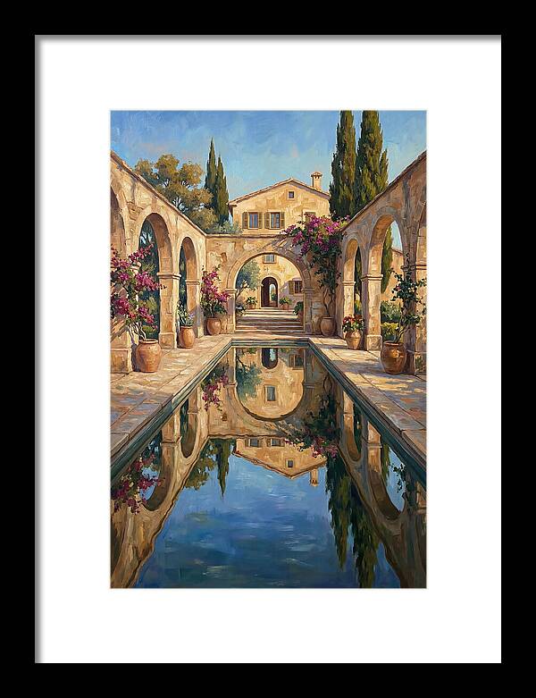 Reflecting Pool In The Mediterranean
