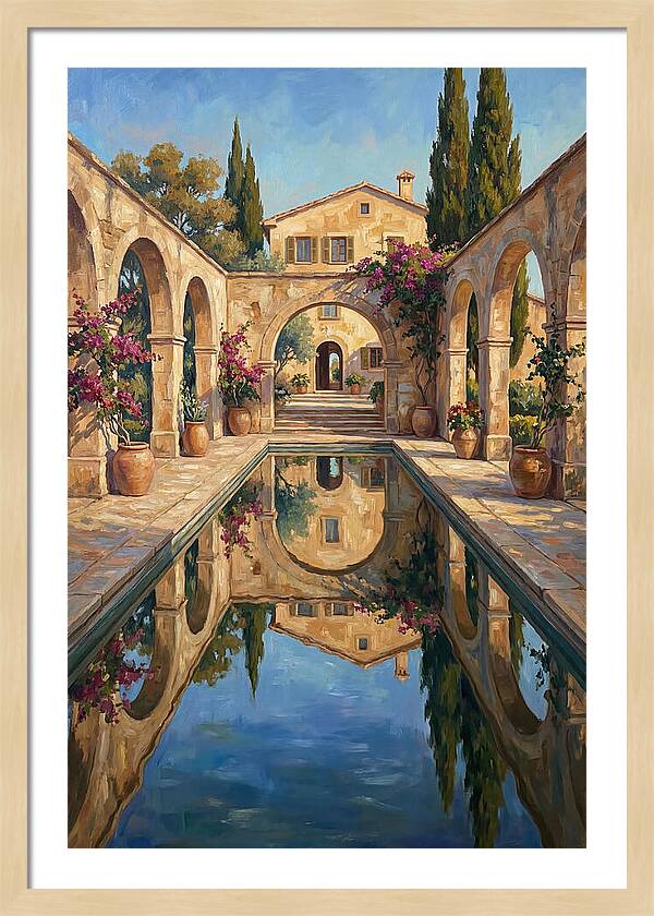 Reflecting Pool In The Mediterranean