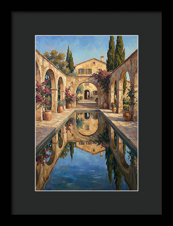 Reflecting Pool In The Mediterranean