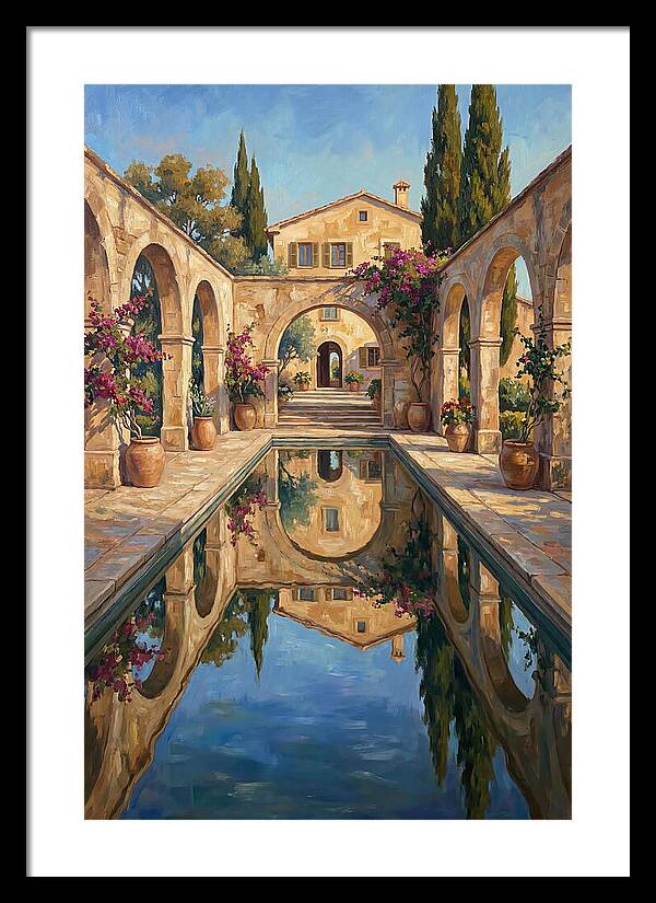 Reflecting Pool In The Mediterranean