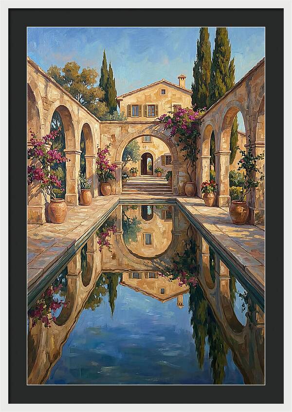 Reflecting Pool In The Mediterranean