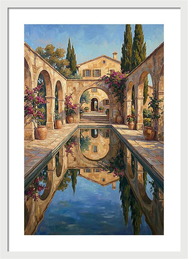 Reflecting Pool In The Mediterranean