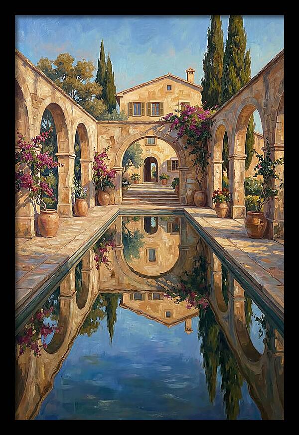 Reflecting Pool In The Mediterranean