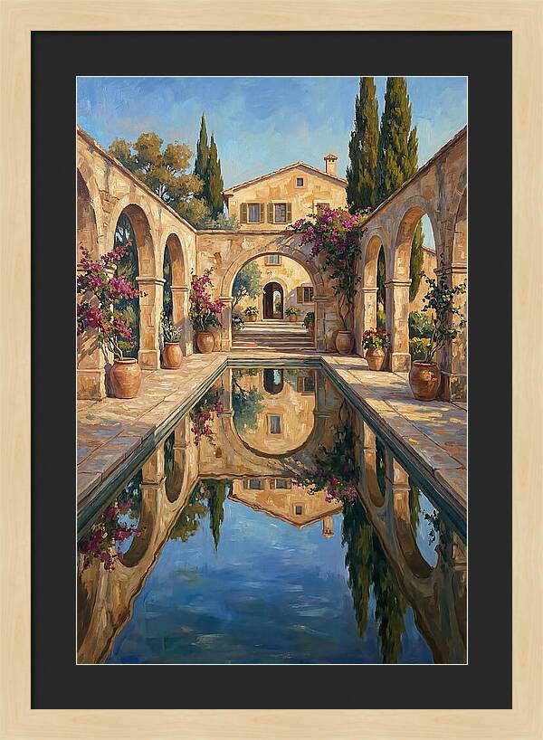 Reflecting Pool In The Mediterranean
