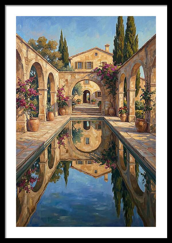 Reflecting Pool In The Mediterranean