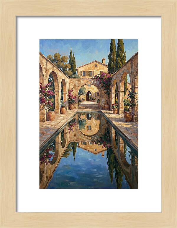 Reflecting Pool In The Mediterranean