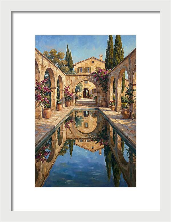 Reflecting Pool In The Mediterranean
