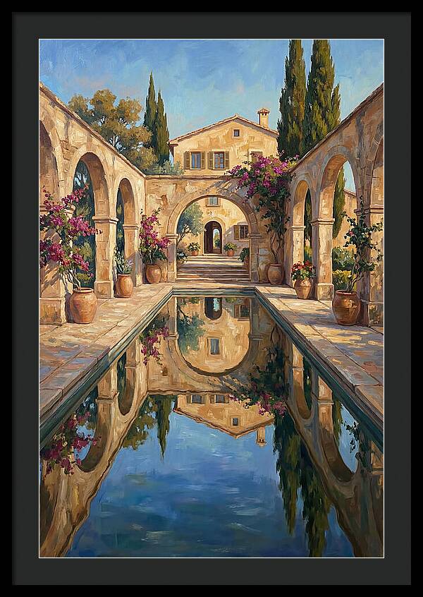 Reflecting Pool In The Mediterranean