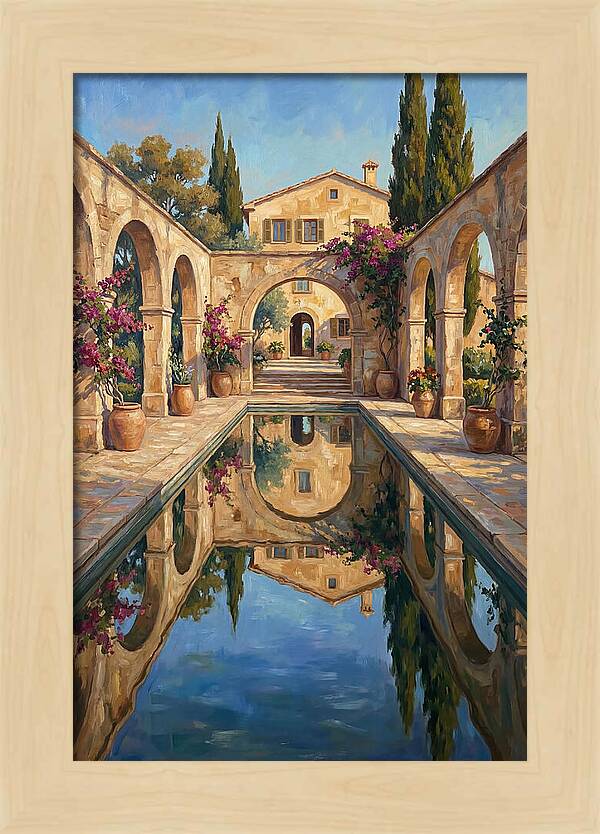 Reflecting Pool In The Mediterranean