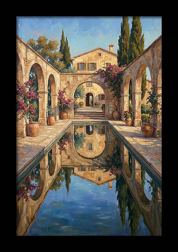Reflecting Pool In The Mediterranean