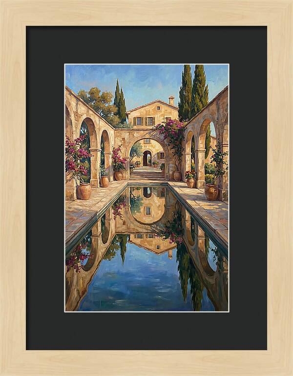 Reflecting Pool In The Mediterranean