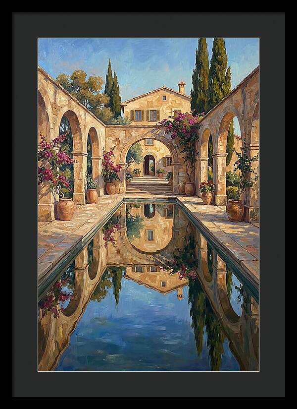 Reflecting Pool In The Mediterranean