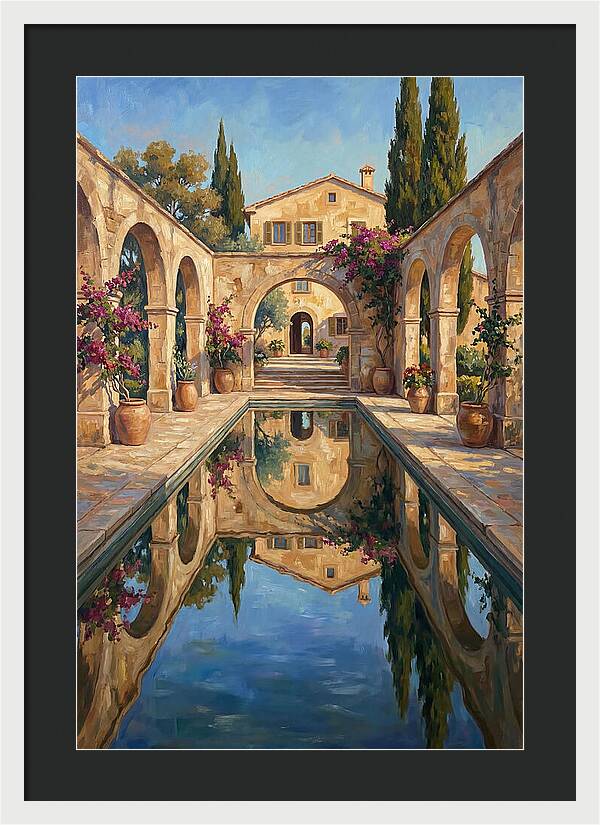 Reflecting Pool In The Mediterranean