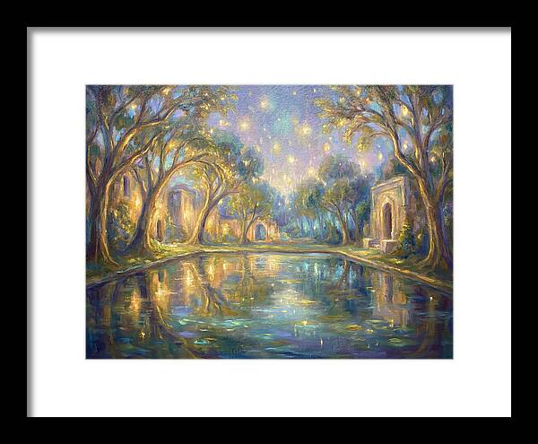Reflecting Pool Under Stars