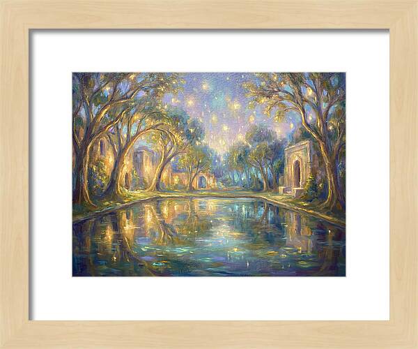 Reflecting Pool Under Stars