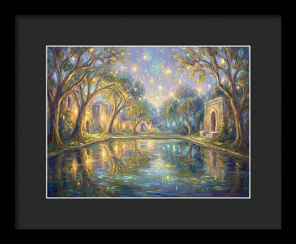 Reflecting Pool Under Stars
