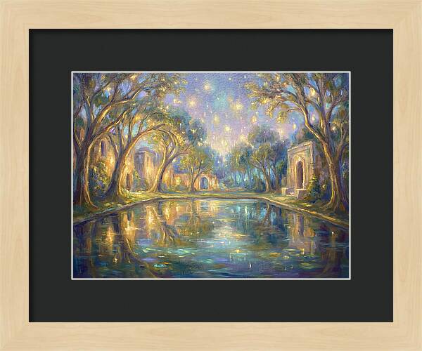 Reflecting Pool Under Stars