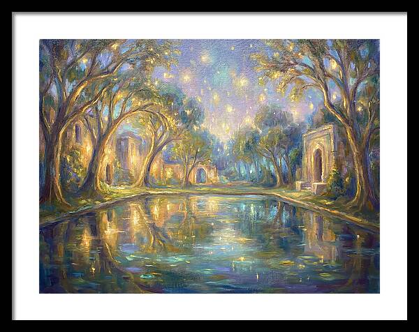 Reflecting Pool Under Stars