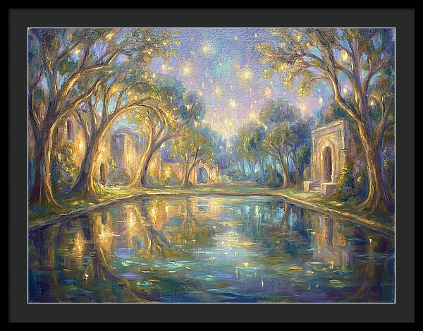 Reflecting Pool Under Stars