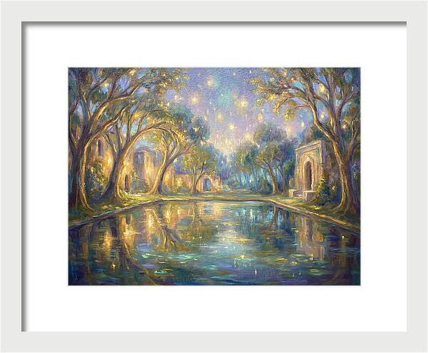 Reflecting Pool Under Stars