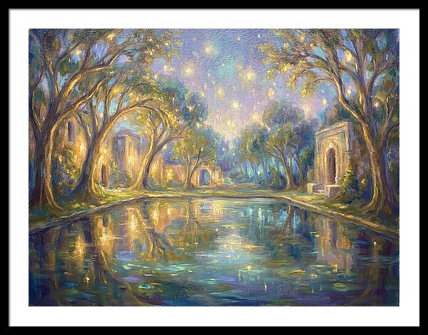 Reflecting Pool Under Stars
