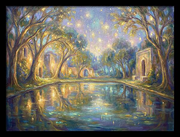 Reflecting Pool Under Stars