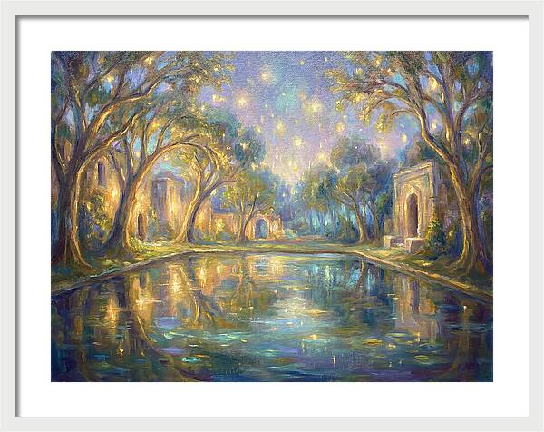 Reflecting Pool Under Stars