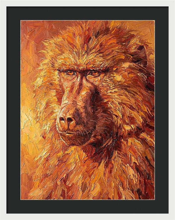 Regal Baboon Closeup