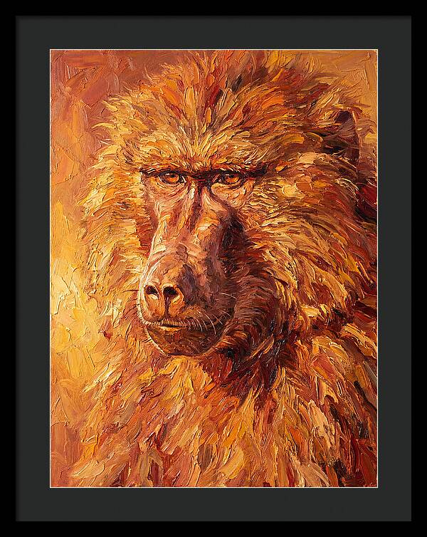 Regal Baboon Closeup