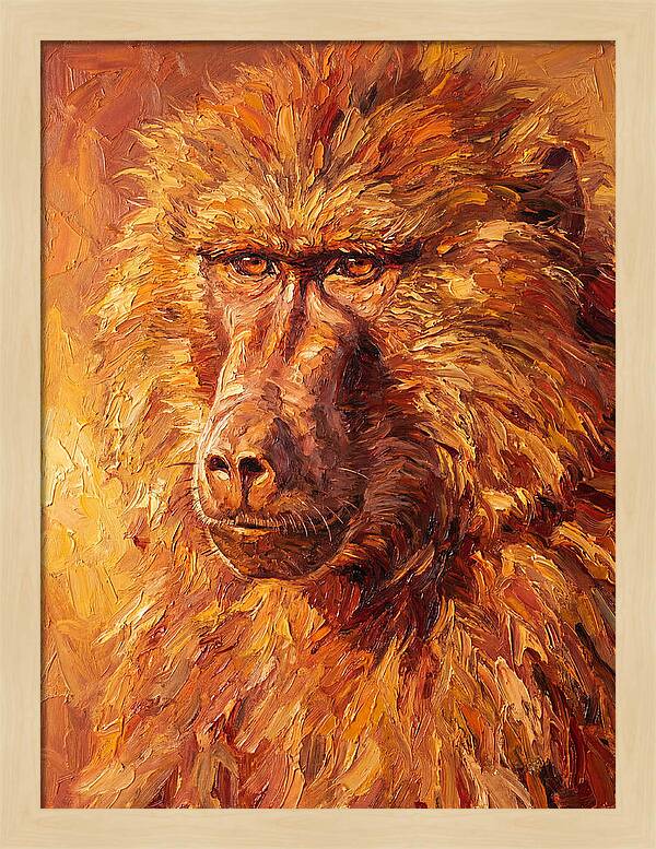 Regal Baboon Closeup