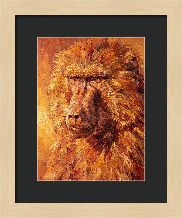 Regal Baboon Closeup
