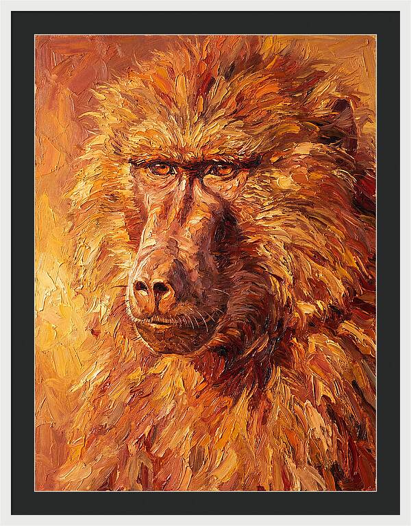 Regal Baboon Closeup