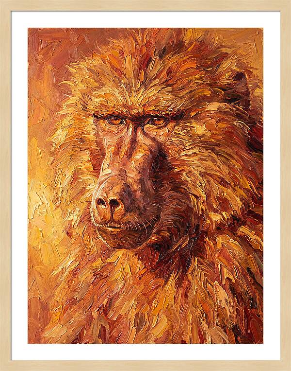 Regal Baboon Closeup
