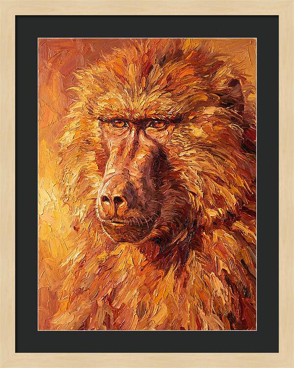 Regal Baboon Closeup