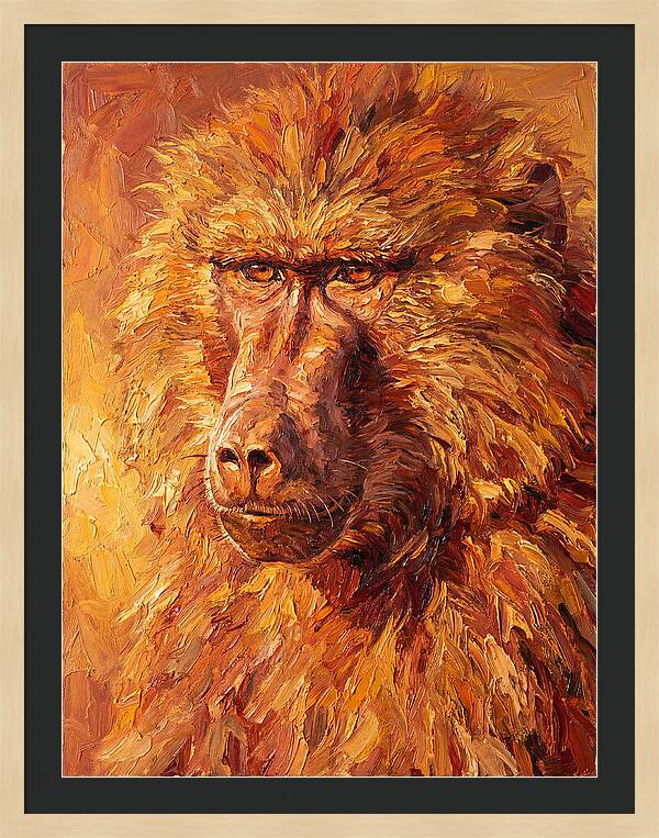 Regal Baboon Closeup