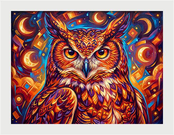 Regal Presence Of The Great Horned Owl