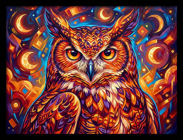 Regal Presence Of The Great Horned Owl