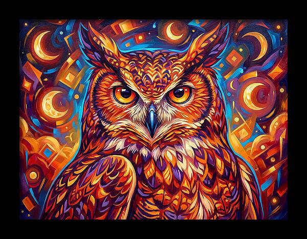 Regal Presence Of The Great Horned Owl