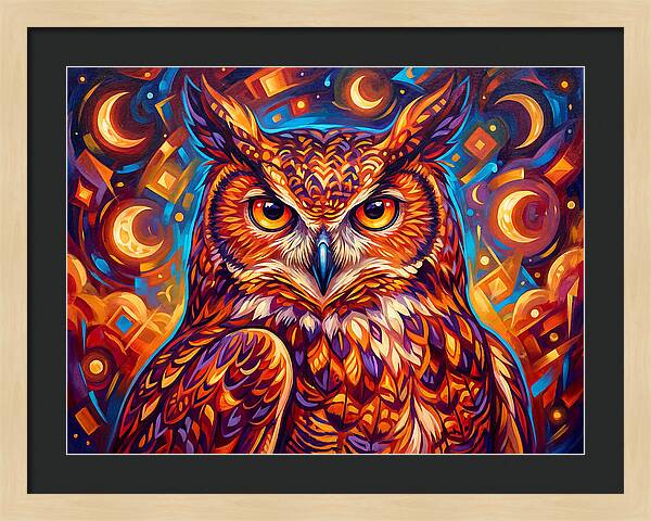 Regal Presence Of The Great Horned Owl