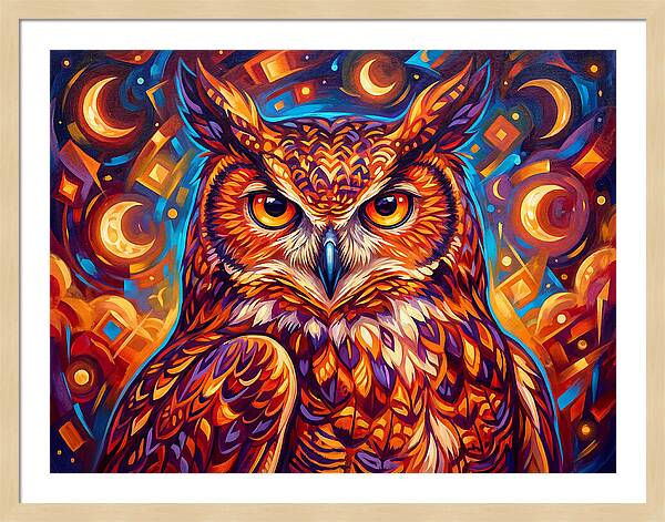 Regal Presence Of The Great Horned Owl