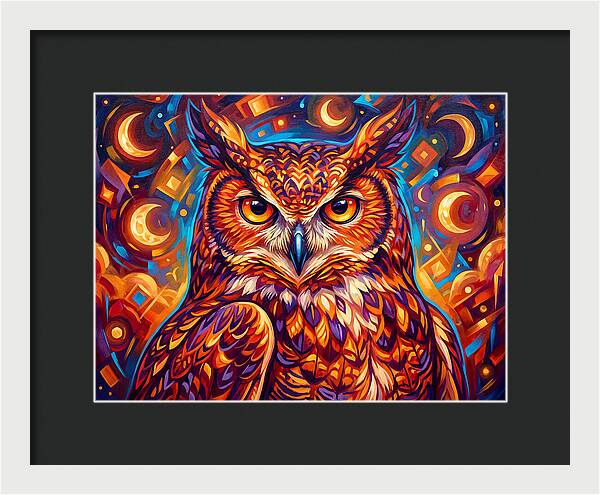 Regal Presence Of The Great Horned Owl