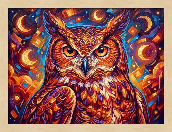 Regal Presence Of The Great Horned Owl