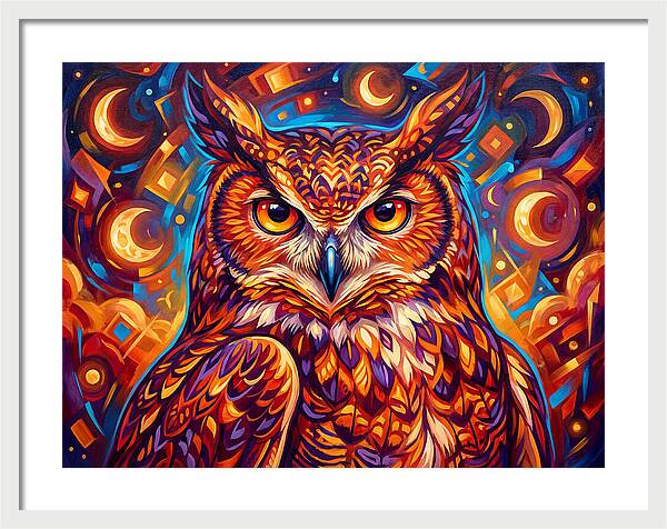 Regal Presence Of The Great Horned Owl