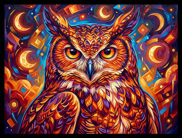 Regal Presence Of The Great Horned Owl